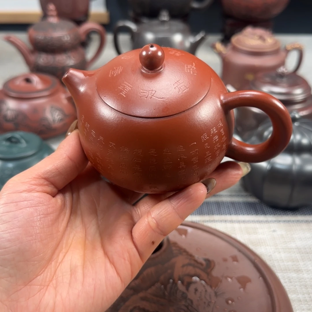 紫砂茶壶紫砂紫色紫砂