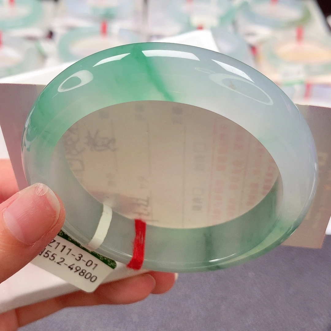 翡翠未镶嵌手镯缅甸天然a货翡翠手镯