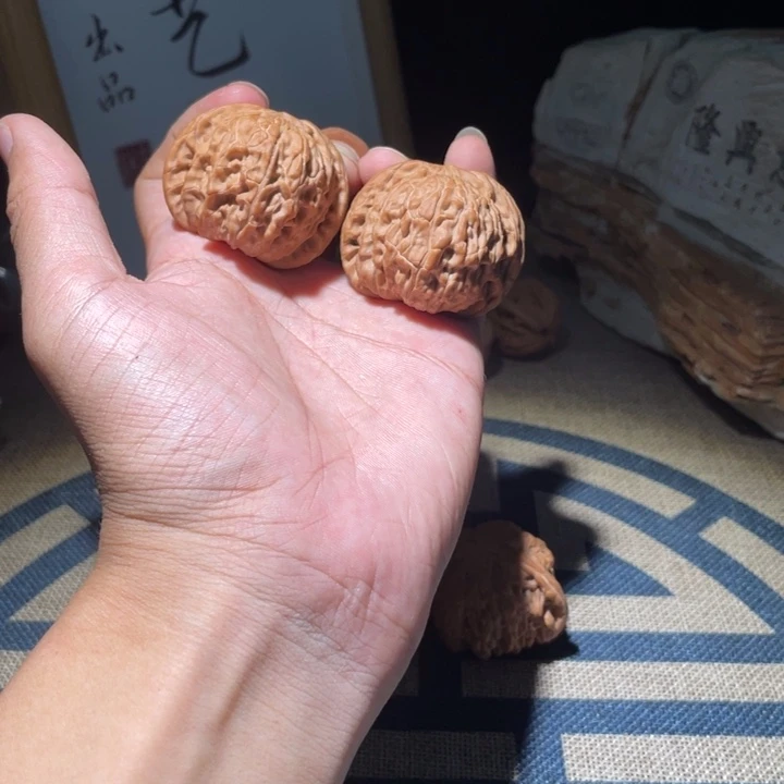 核桃把件核**子磨盘全品无修42