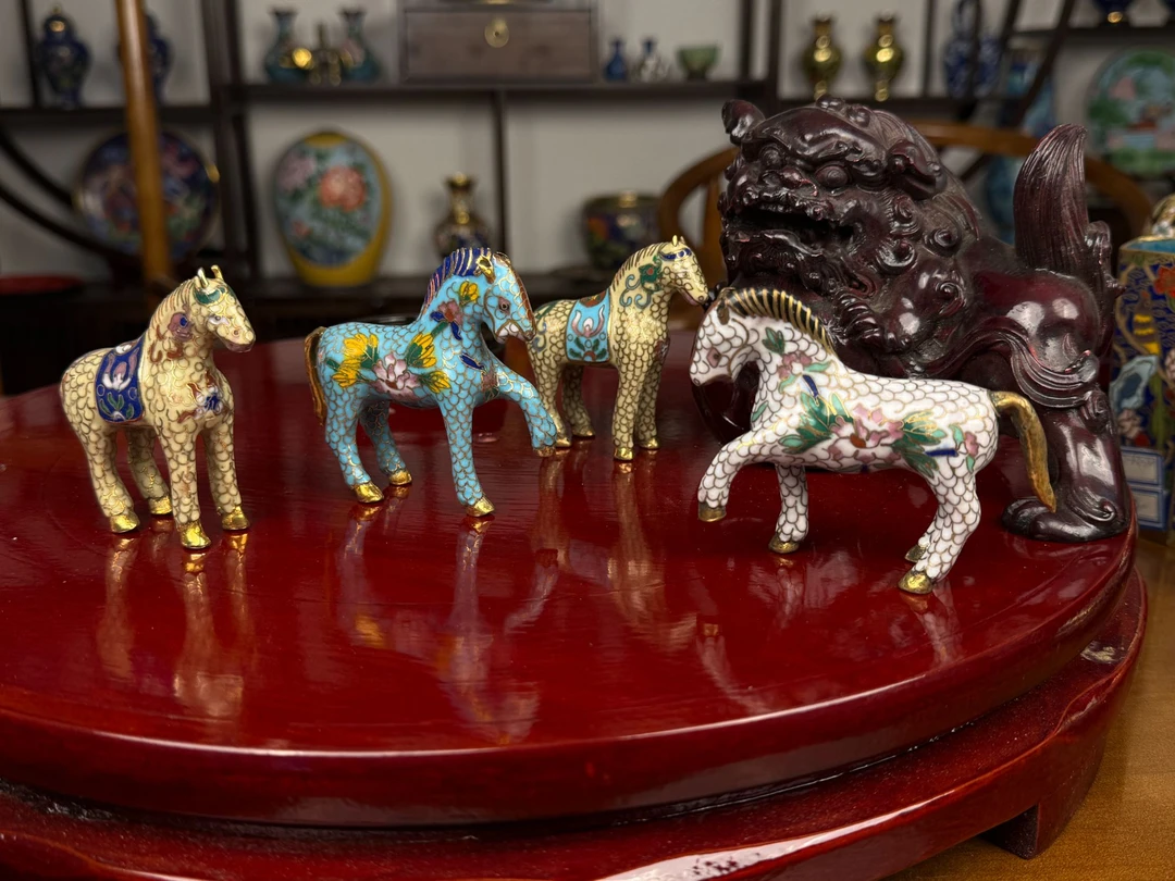 创汇时期景泰蓝马到成功