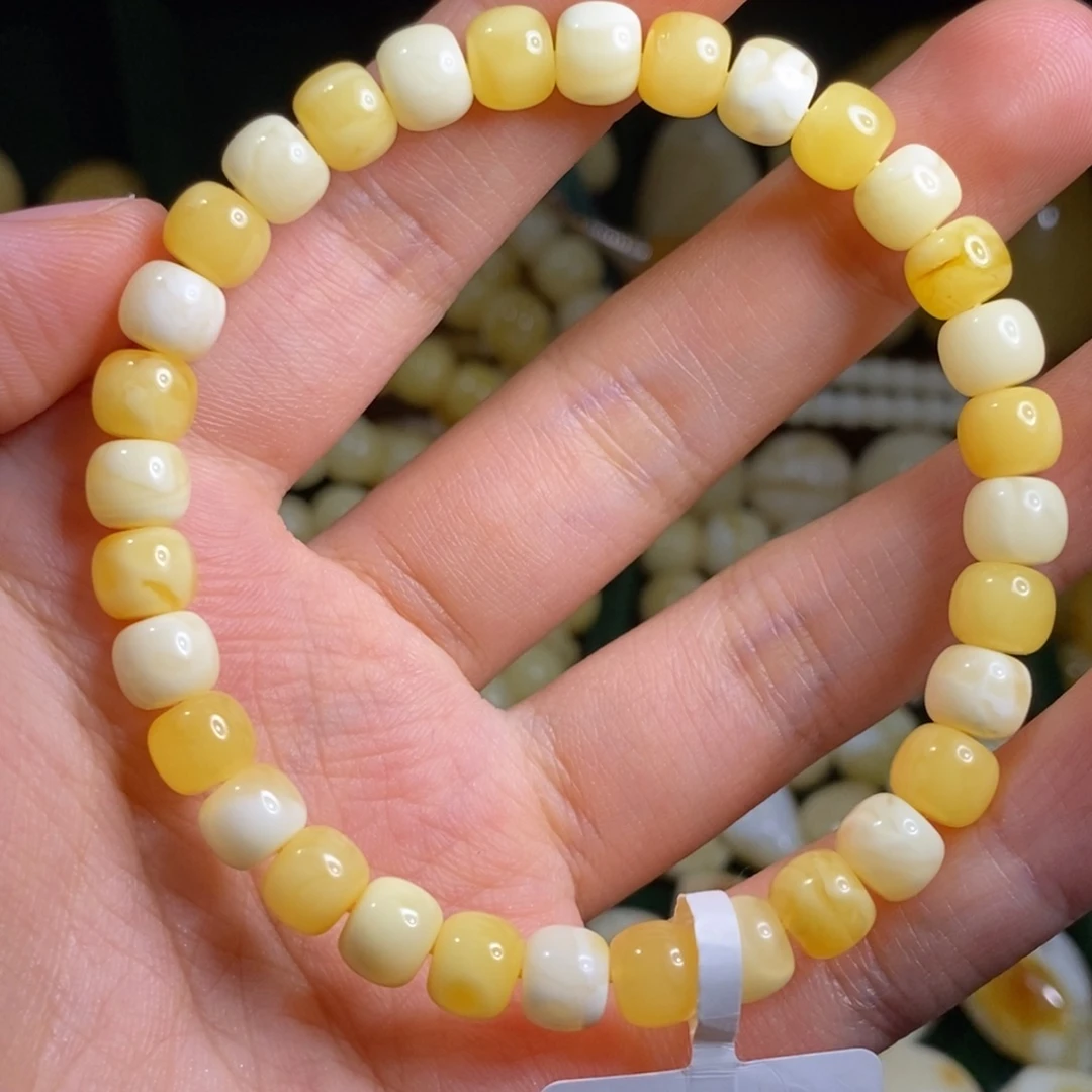 蜜蜡未镶嵌裸石7手串