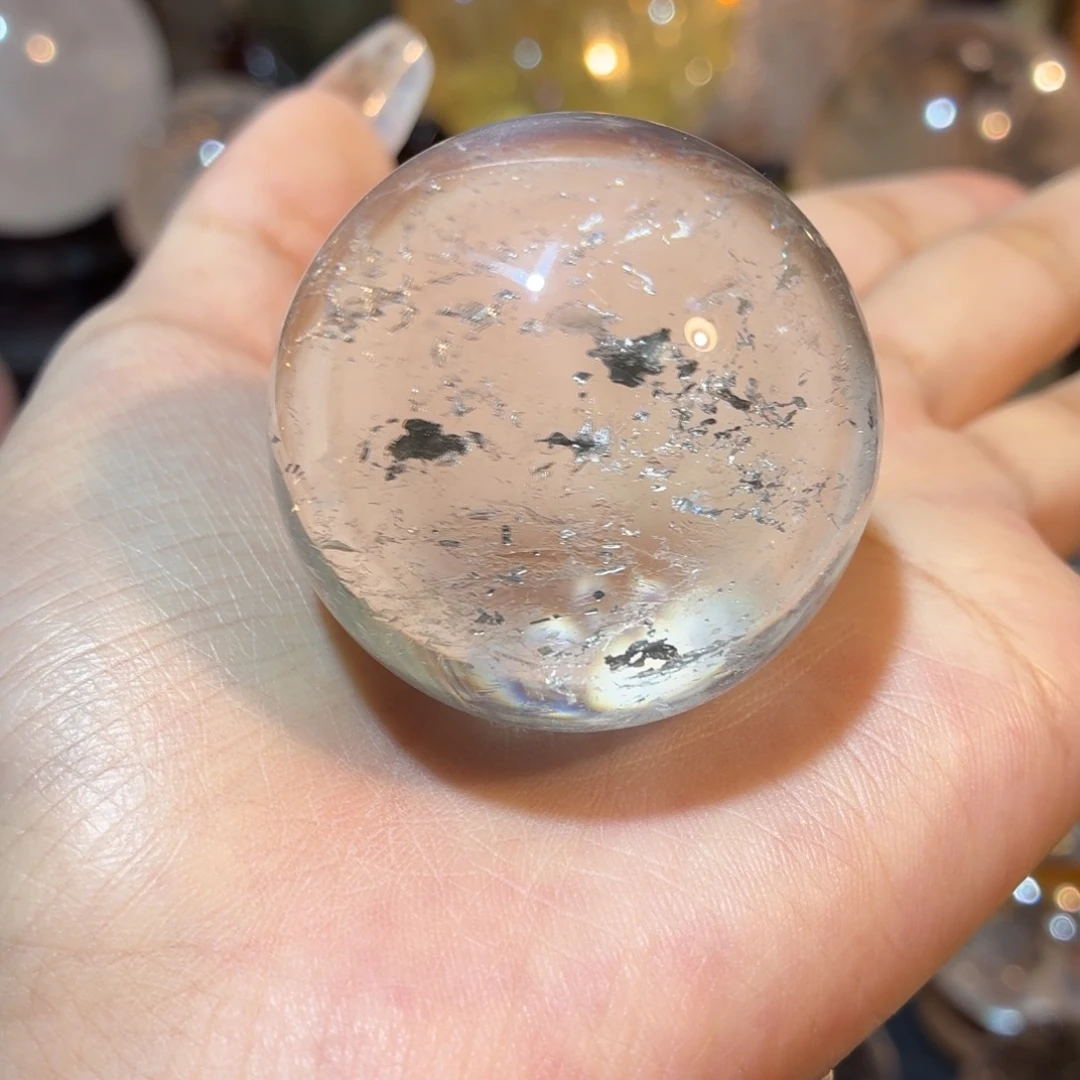 水晶珠宝半成品未镶嵌水胆露41.9mm