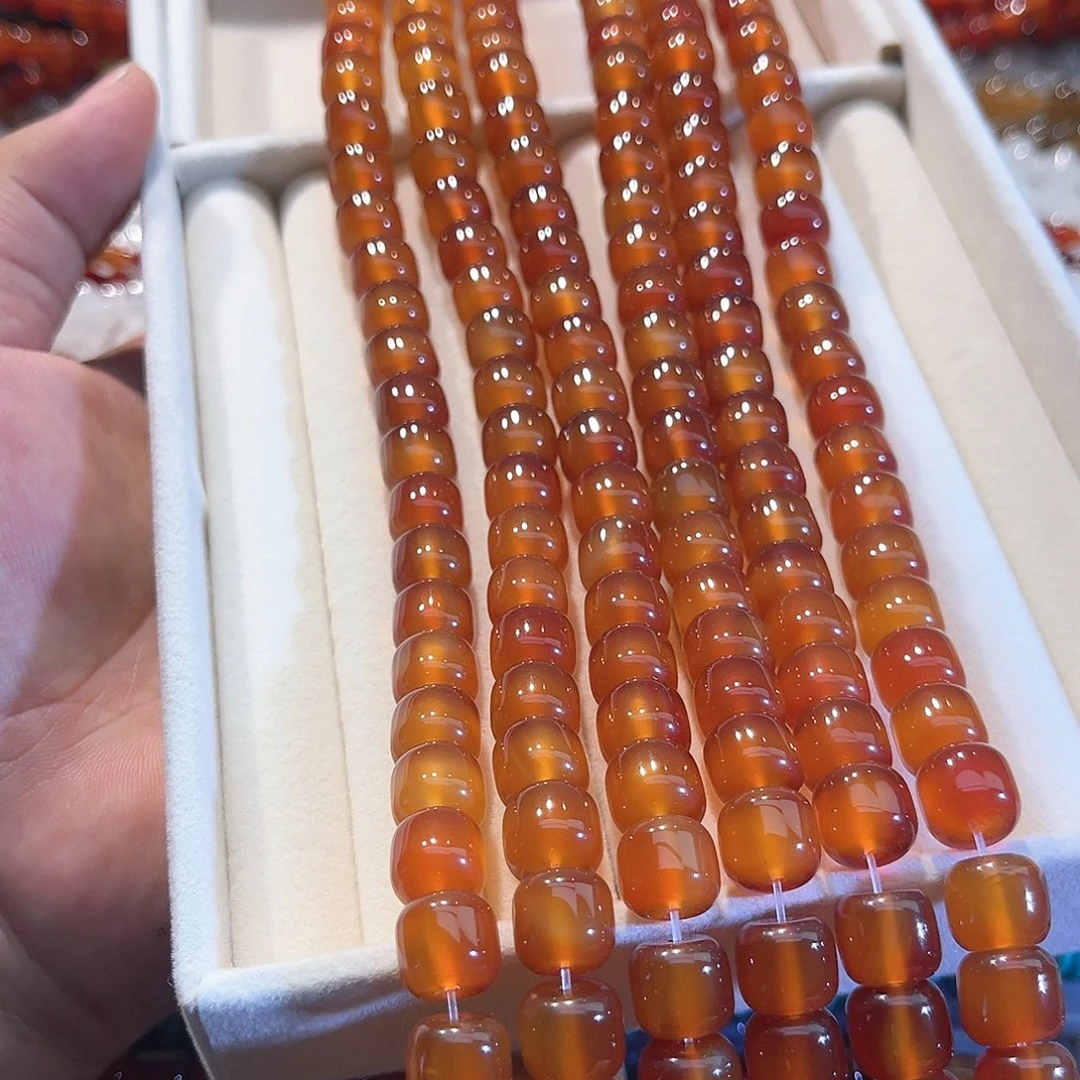 玛瑙/玉髓合金珠宝半成品玛瑙老型一条11mm