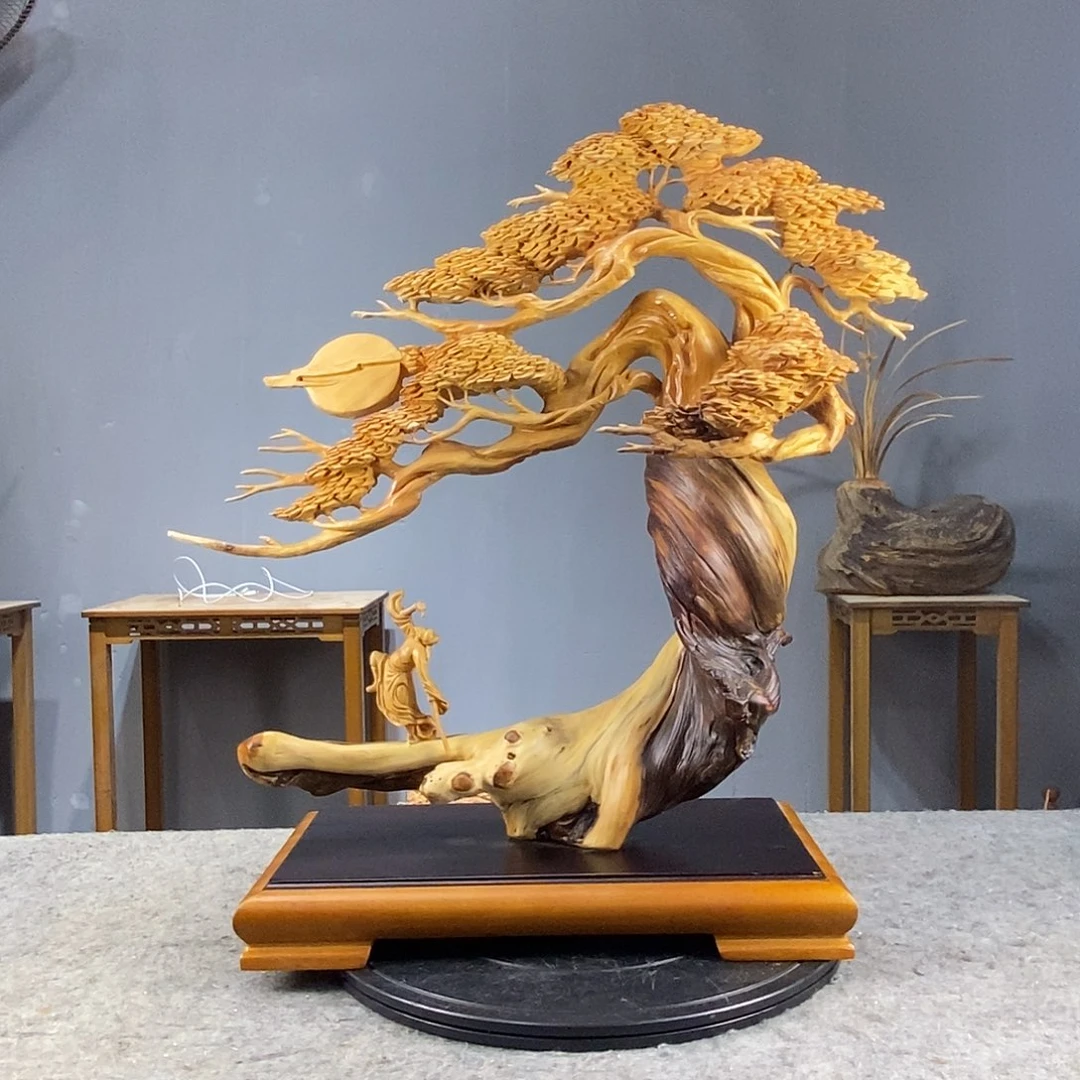猴***哥柏木木雕工艺品摆件工艺品