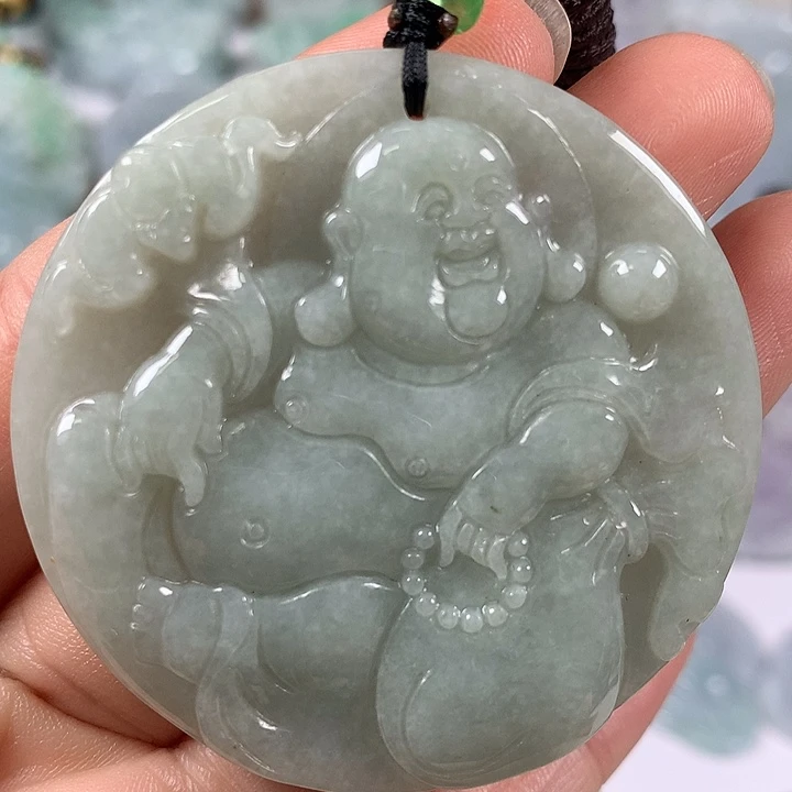 颈饰未镶嵌翡翠逍遥佛福利