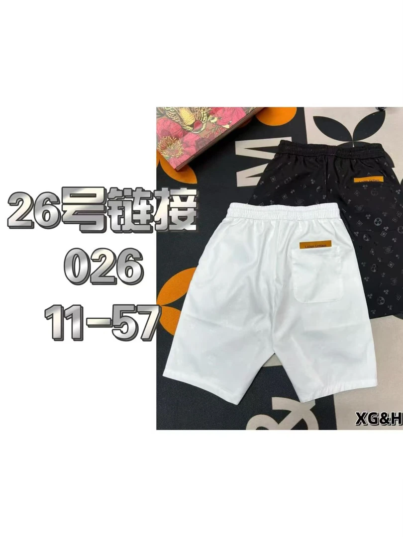 11-57新款短裤刺绣提花面料男士夏季潮牌休闲