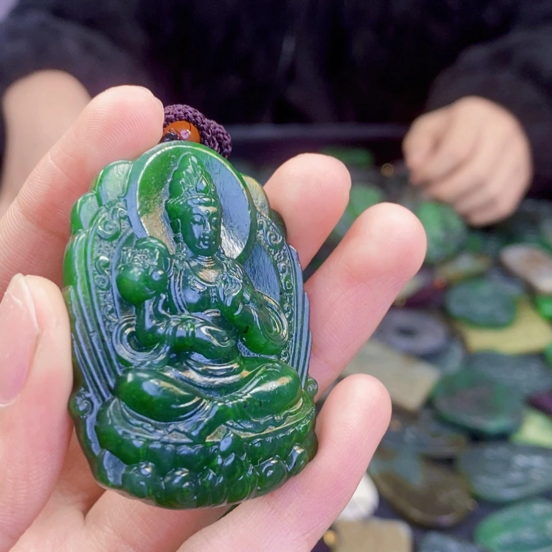 和田玉未镶嵌挂件