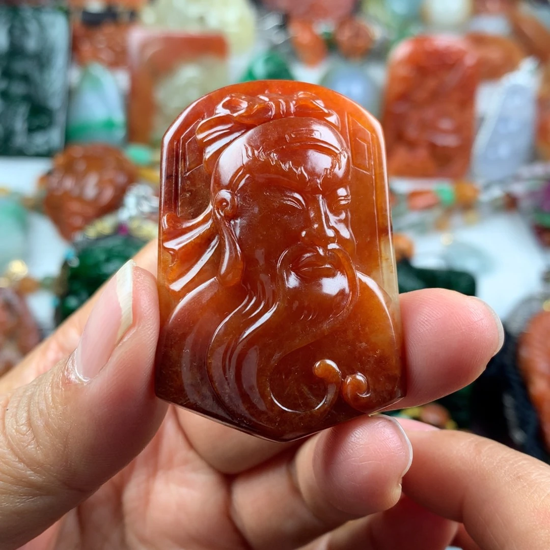 翡翠未镶嵌颈饰挂件