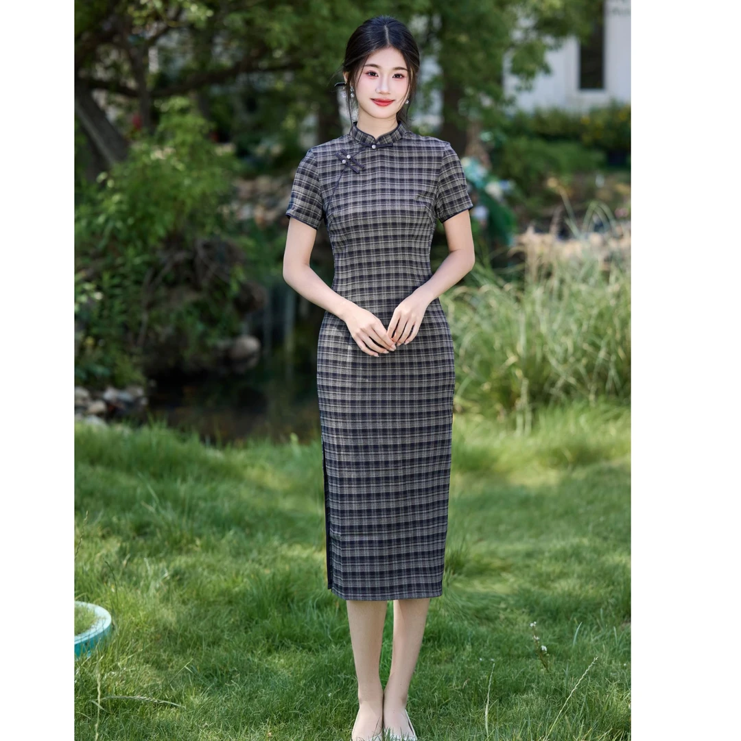 青未了【秋意】25夏季新款TR棉薄款超柔软新中式小个子旗袍 衣长110
