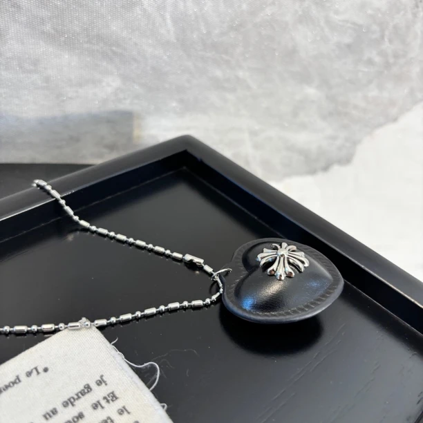 铜合金项链 爱心十字毛衣链XL3455