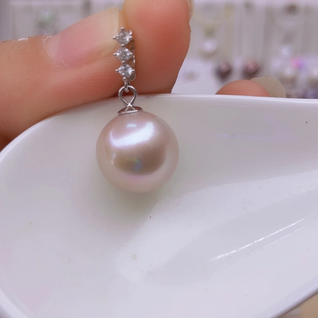 吊坠(赠链)淡水珍珠银S925镶嵌