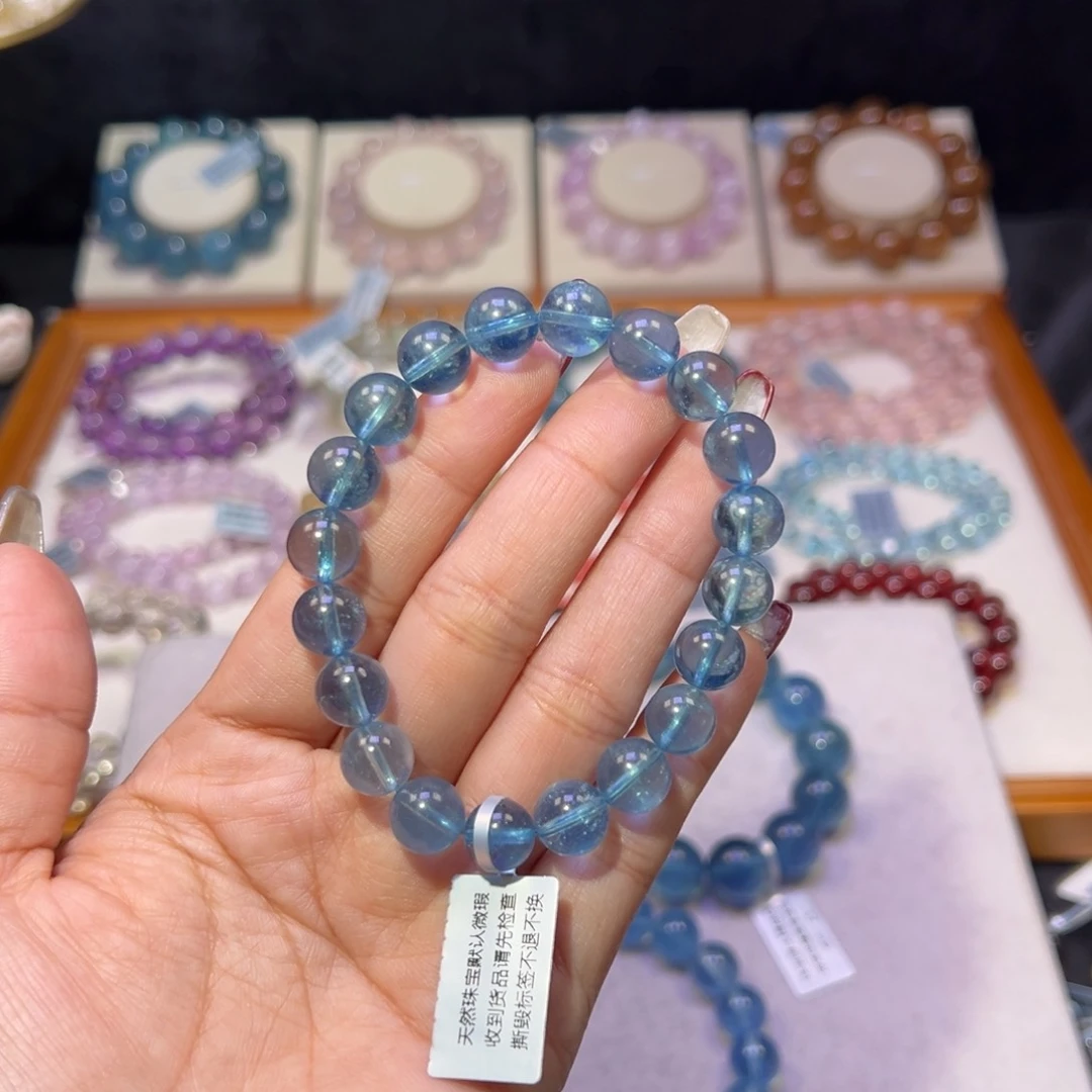 水晶手串未镶嵌?****✨海蓝宝9.8m m