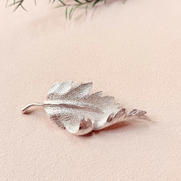 铜合金胸针 【六六中古】孤品复古枫叶胸针ty1706