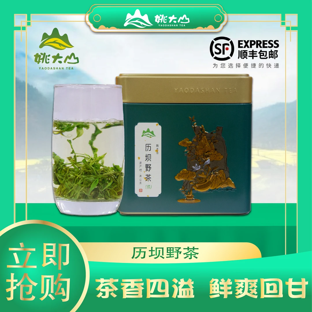 【茶农根据地】历坝野茶（揉） 100g 绿茶 茶叶