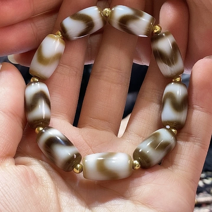 玛瑙/玉髓手串合金343