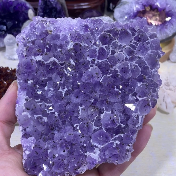 紫晶水晶摆件未镶嵌