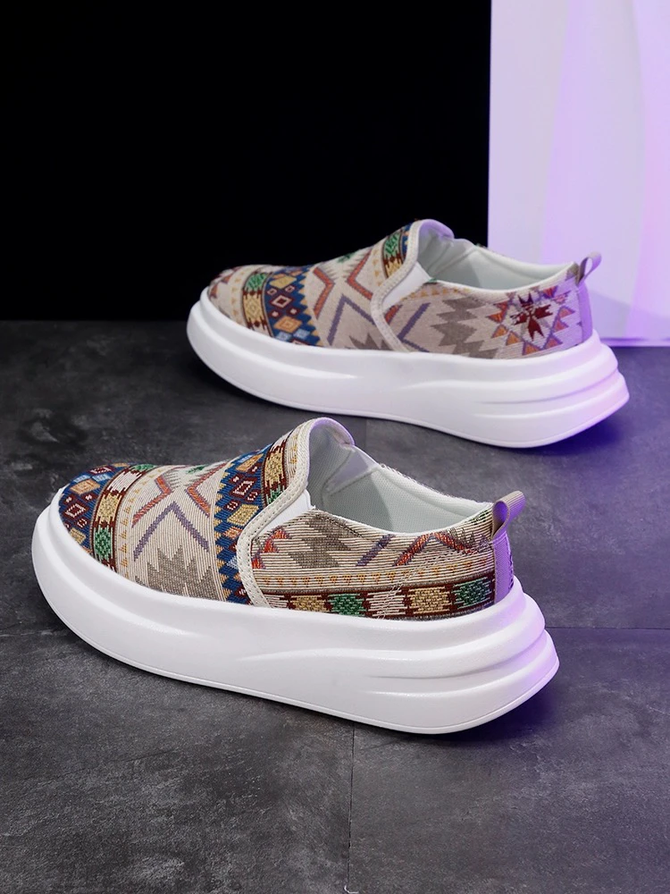 低帮帆布鞋性感情侣潮鞋潮流一脚蹬夏季透气鞋