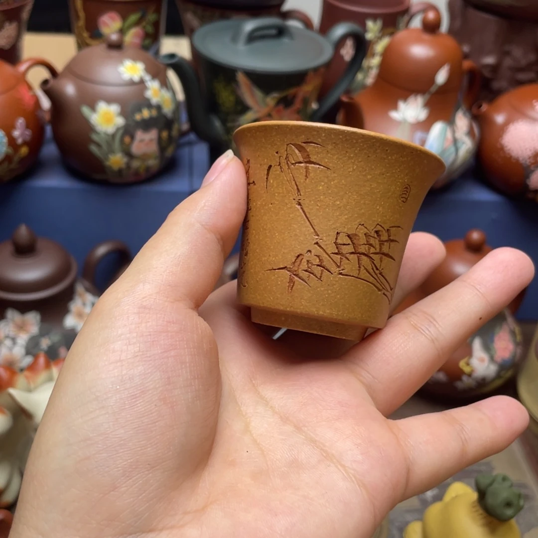 茶杯紫泥紫砂主人杯50c