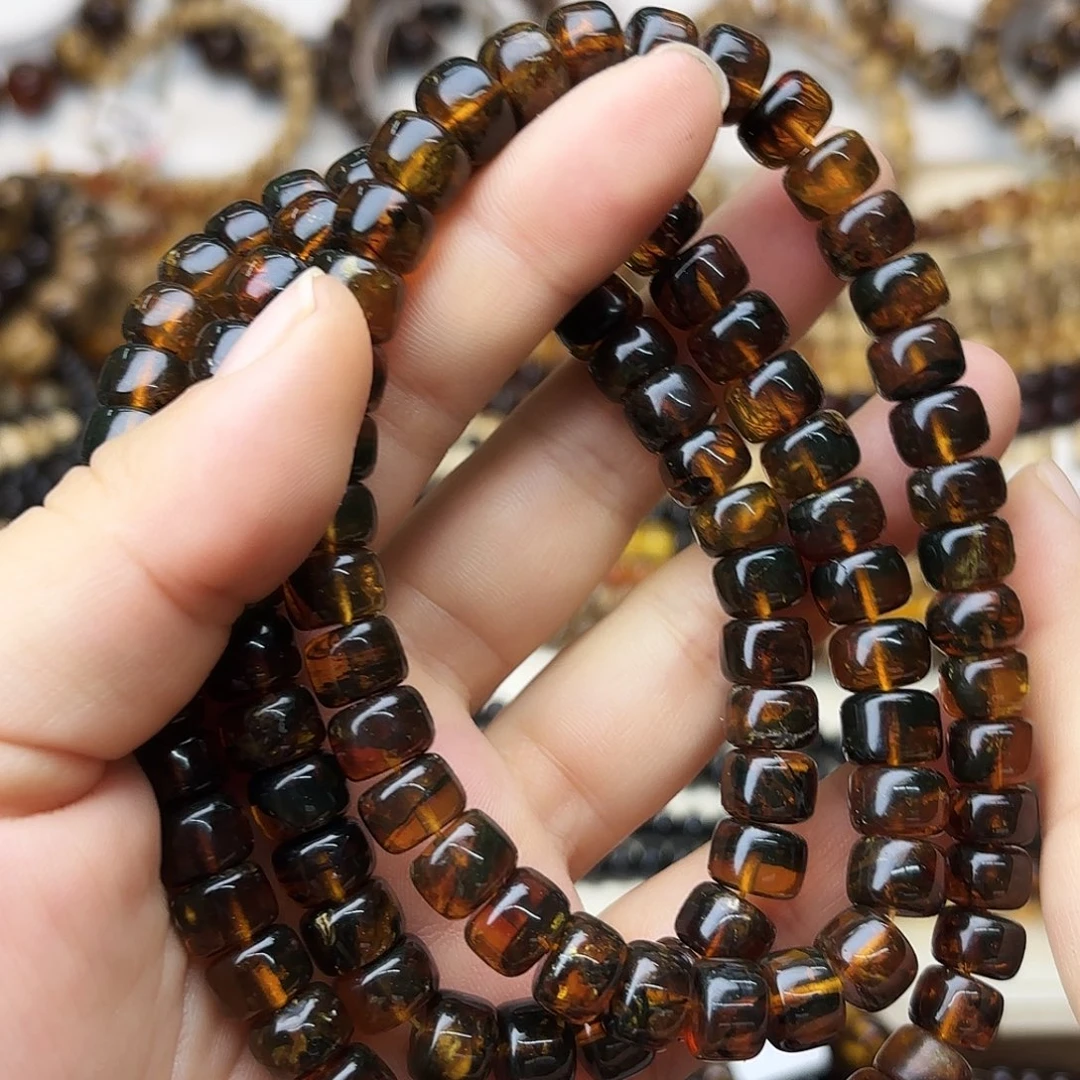 琥珀未镶嵌裸石九