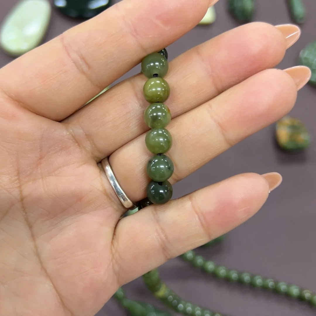 岫岩河磨玉（透闪石质玉）挂件未镶嵌@****@