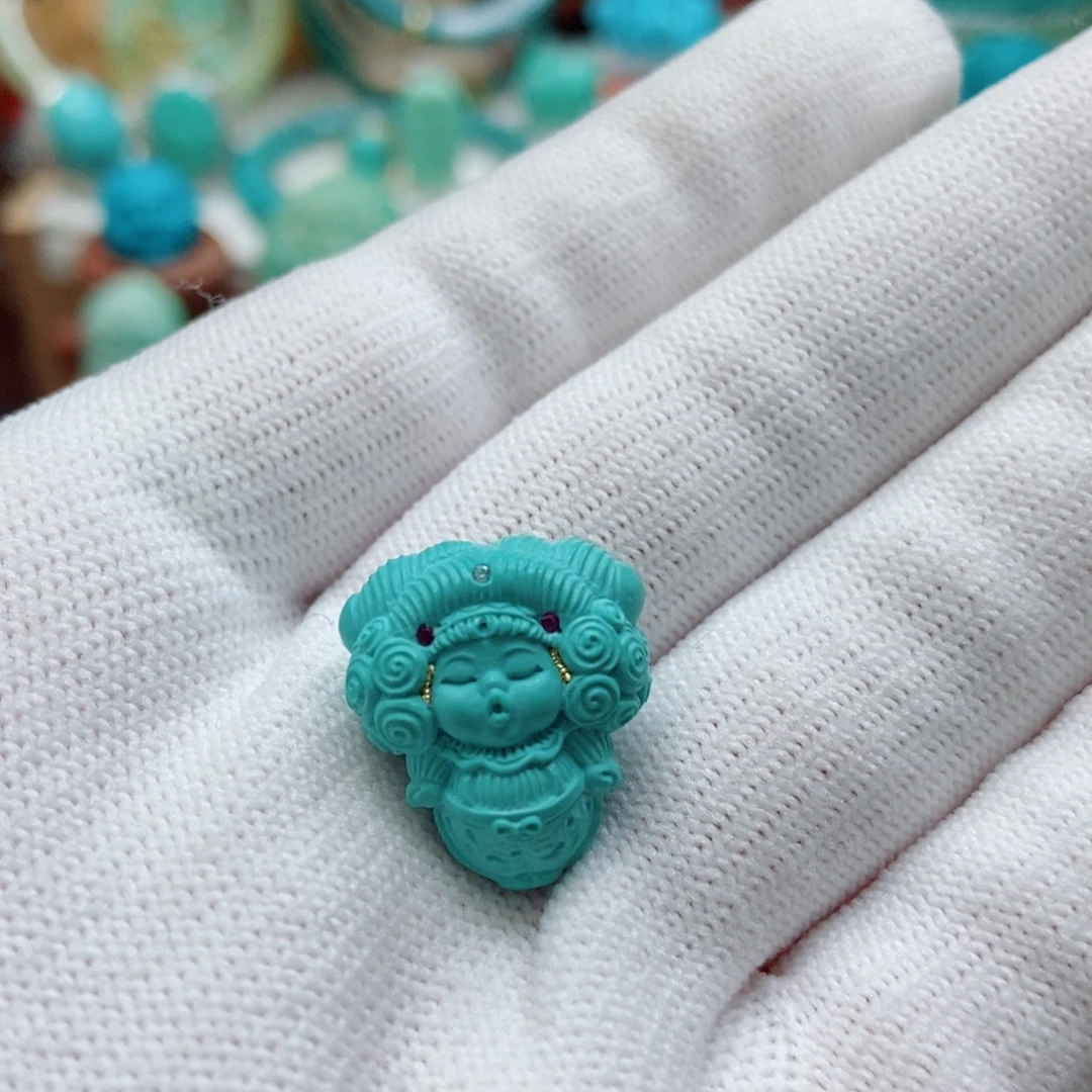 绿松石未镶嵌嘟嘟