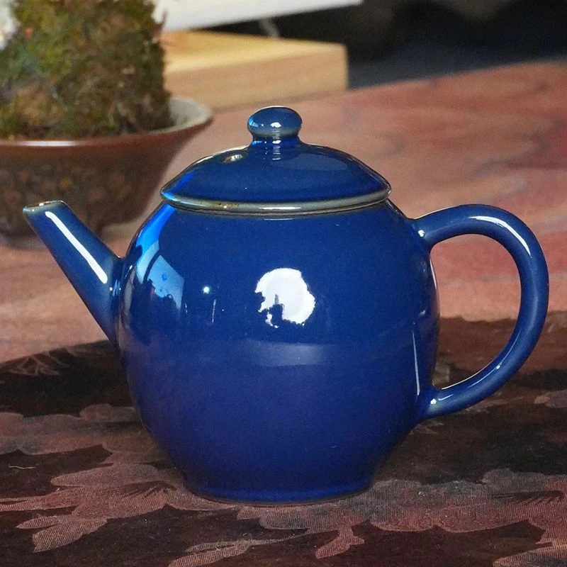 庄老师手作原矿铁胎佛青知音茶壶