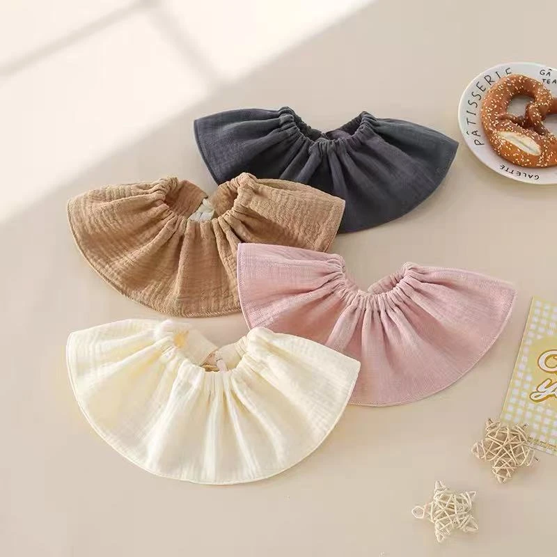 【专属】纯棉a类纱布口水巾婴儿可调节新生儿围嘴防吐奶围兜