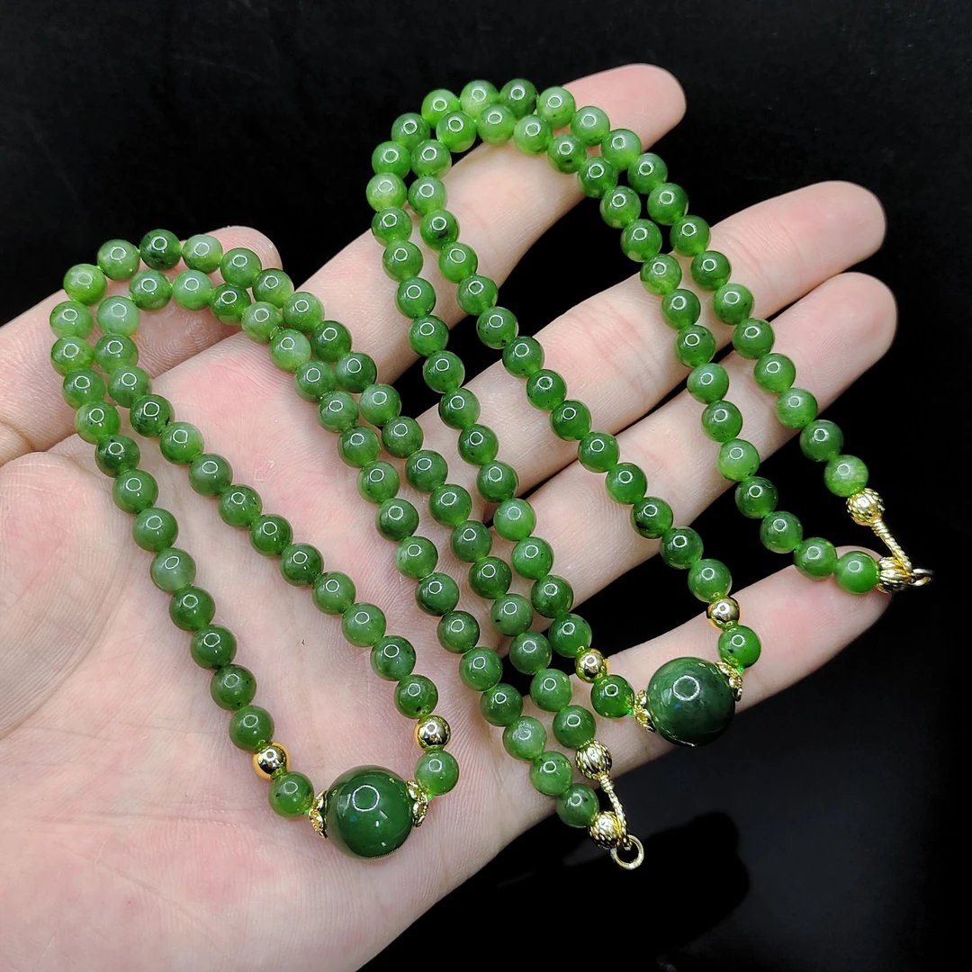 【老三珠宝】和田玉DIY女神链X7【多样性发其一】约6-12mm