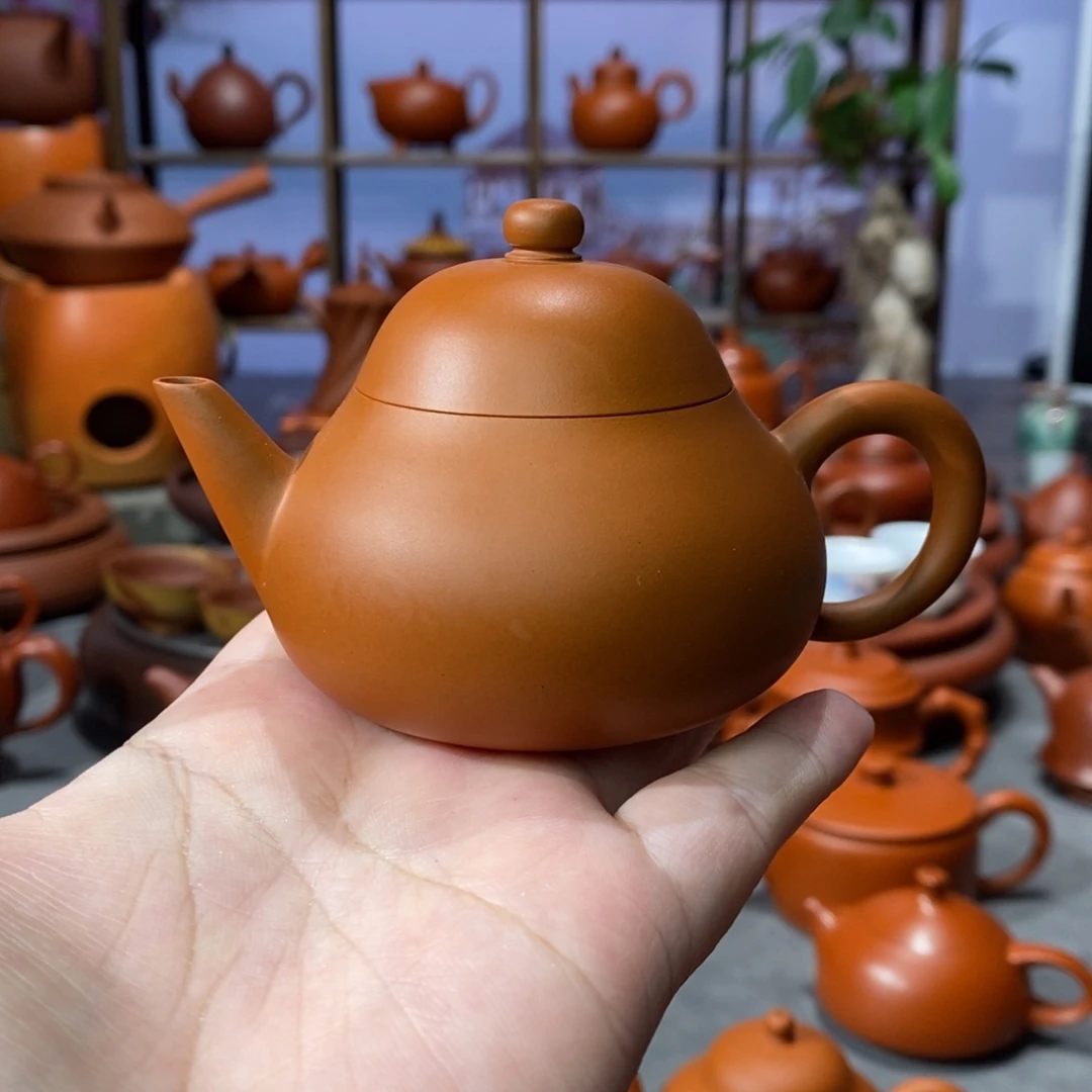 紫砂茶壶陈伟庆鸡蛋黄剑流梨100cc