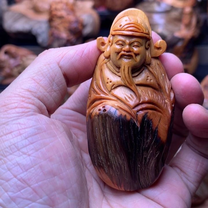 柏木（崖柏）崖柏陈化料手把件