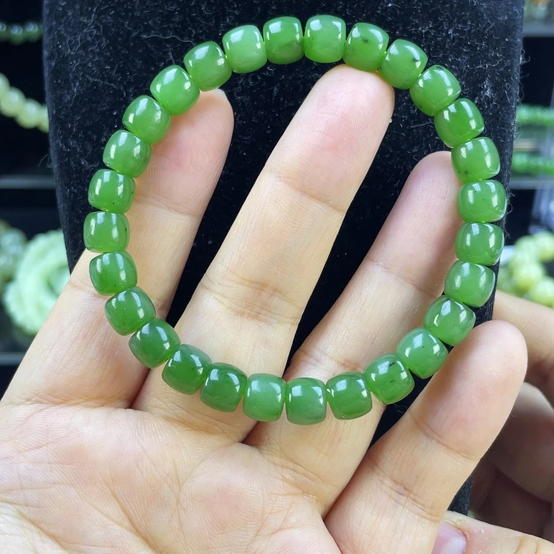 和田玉（碧玉）未镶嵌手链
