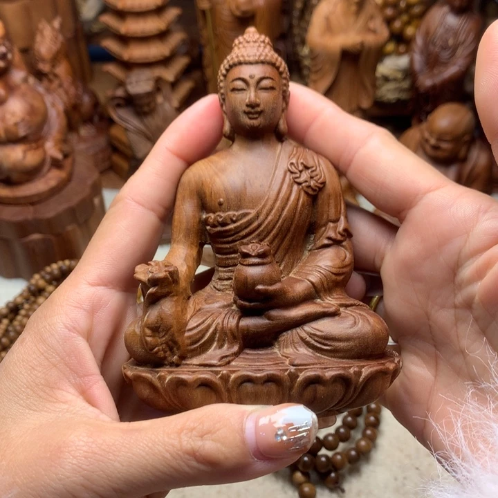 檀香木其他老山檀香手把件瑕疵