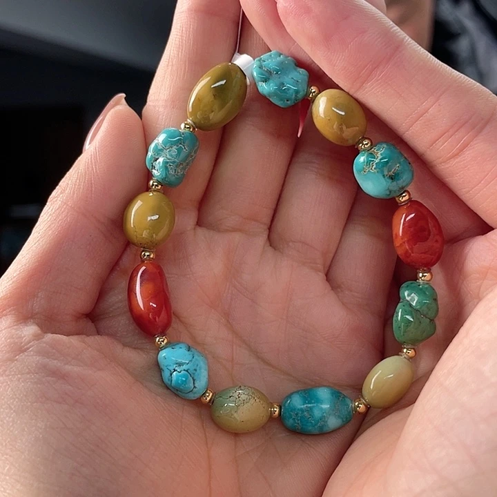 未镶嵌绿松石珠宝奇石