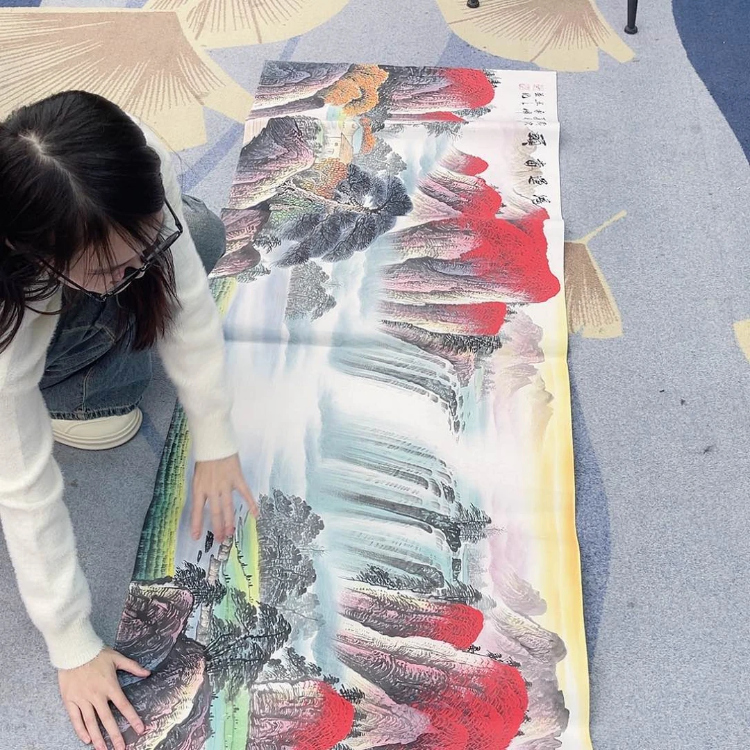 国画穿越时空回到童年