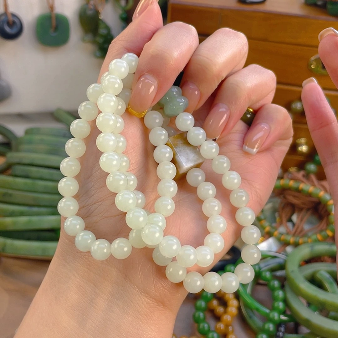 和田玉未镶嵌手链