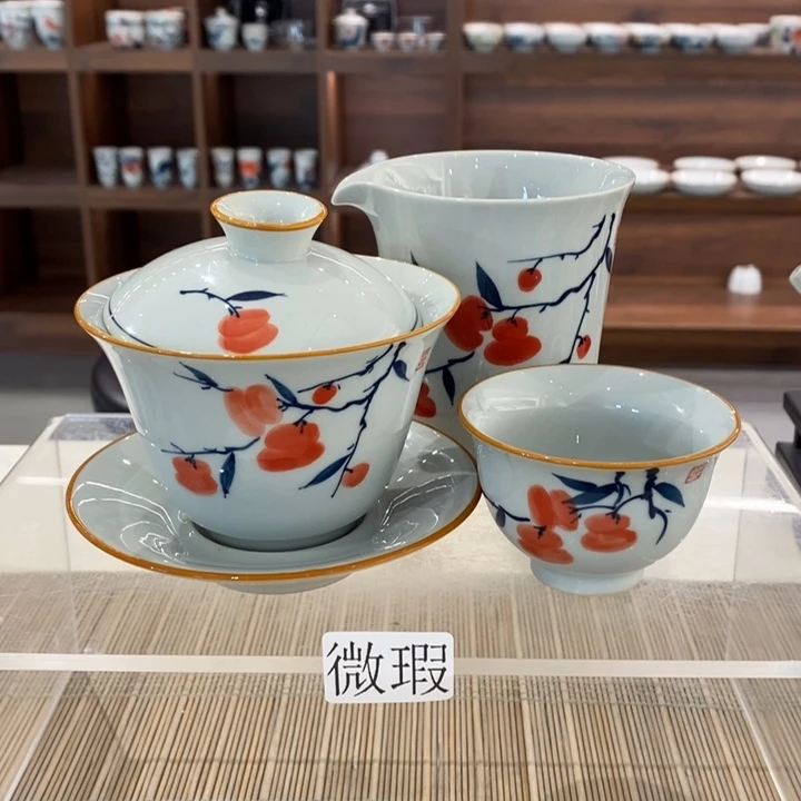 釉下老陶泥手工绘制