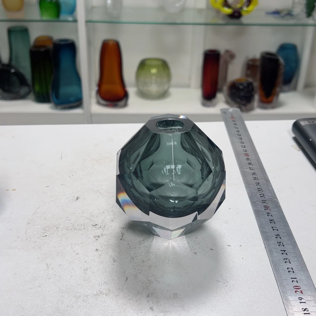 高 11 轻奢琉璃花器福利正常手工痕迹