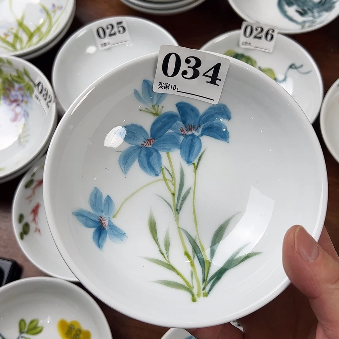 瓷片景德镇陶瓷手工手绘制作