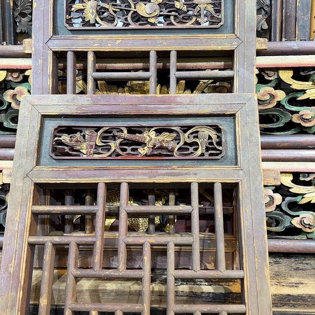 用***0香榧木老木雕花板