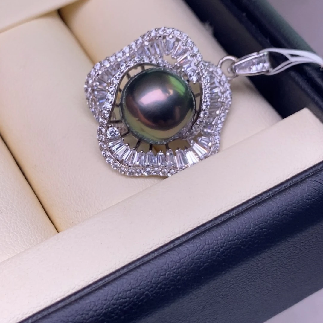 颈饰银S925镶嵌海水珍珠