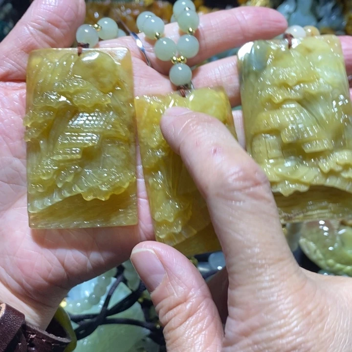 岫玉岫玉吊坠未镶嵌