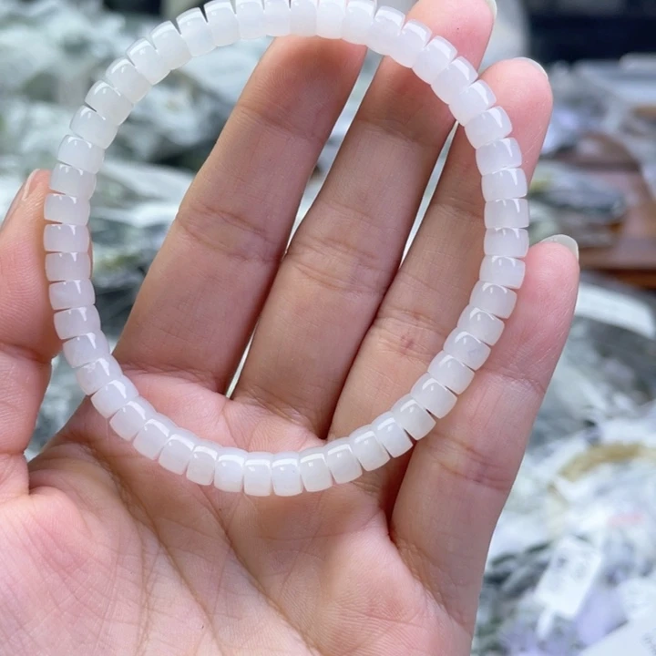 和田玉未镶嵌手链