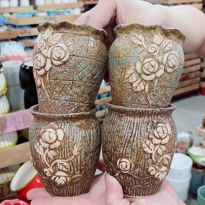 有孔.凑单10元陶瓷花盆发货！