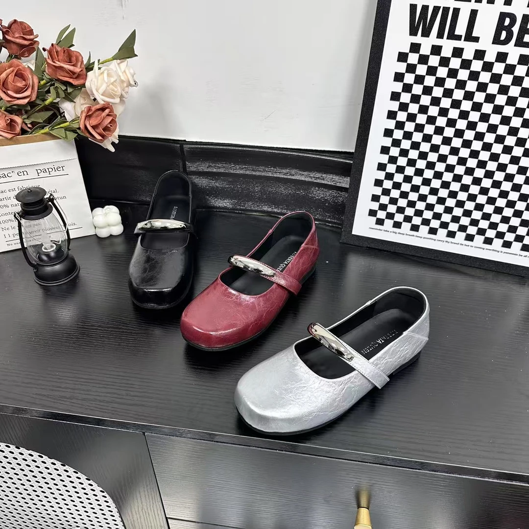 春季新品经典时尚百搭休闲单鞋女欧若风气质软底冷粘工艺3390//LJ