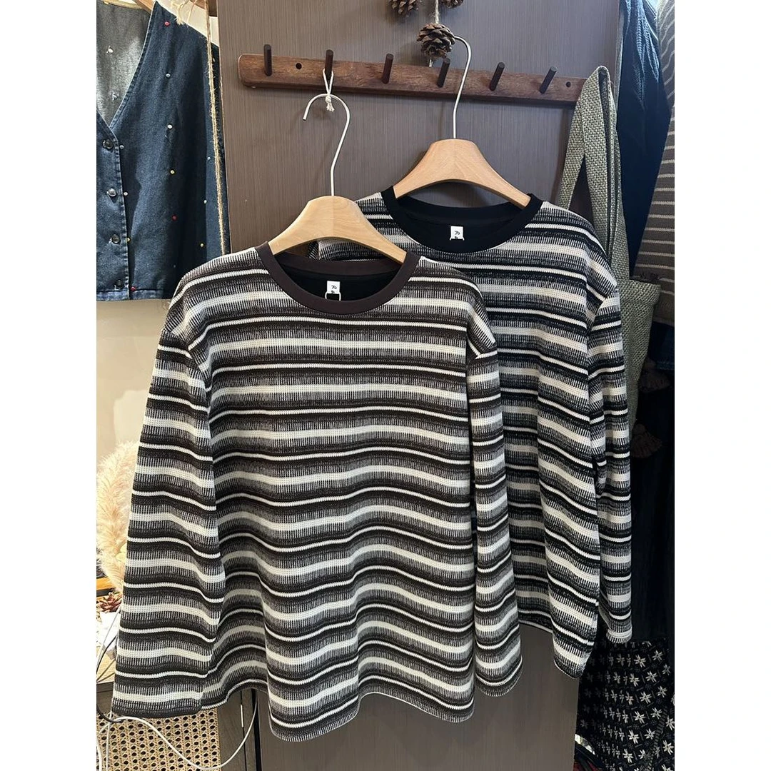 叨叨推荐款 RS#2399#加厚条纹上衣（冬季新款）FL