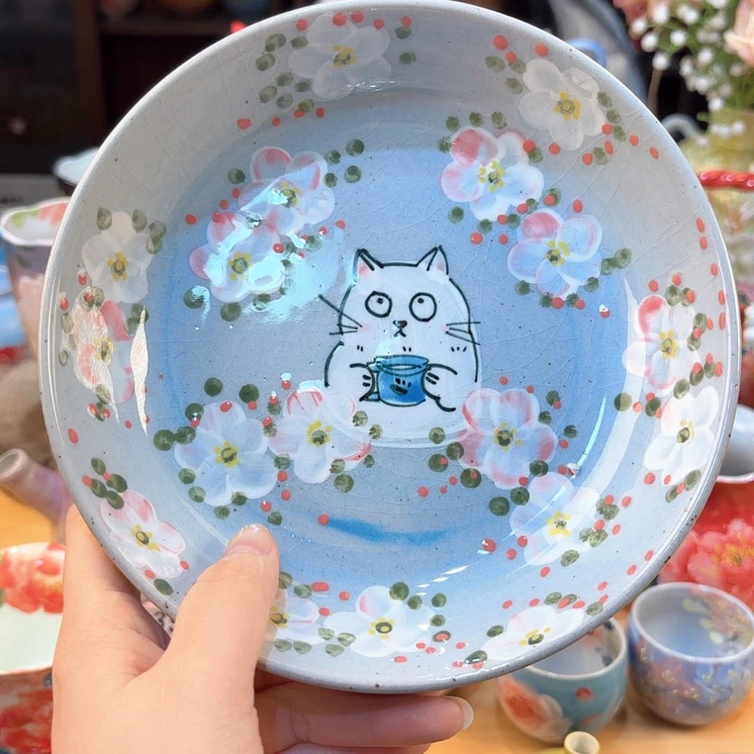 景德镇手绘高温釉下彩陶瓷茶具