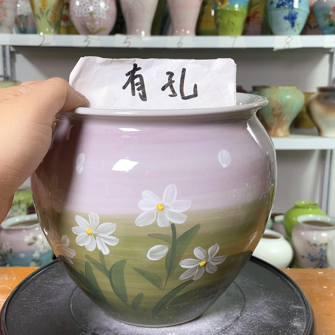 花盆口径17高19.5厘米
