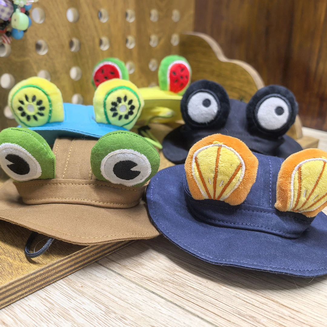 满50包邮无毛德文猫帽子渔夫帽宠物帽子不遮挡眼睛