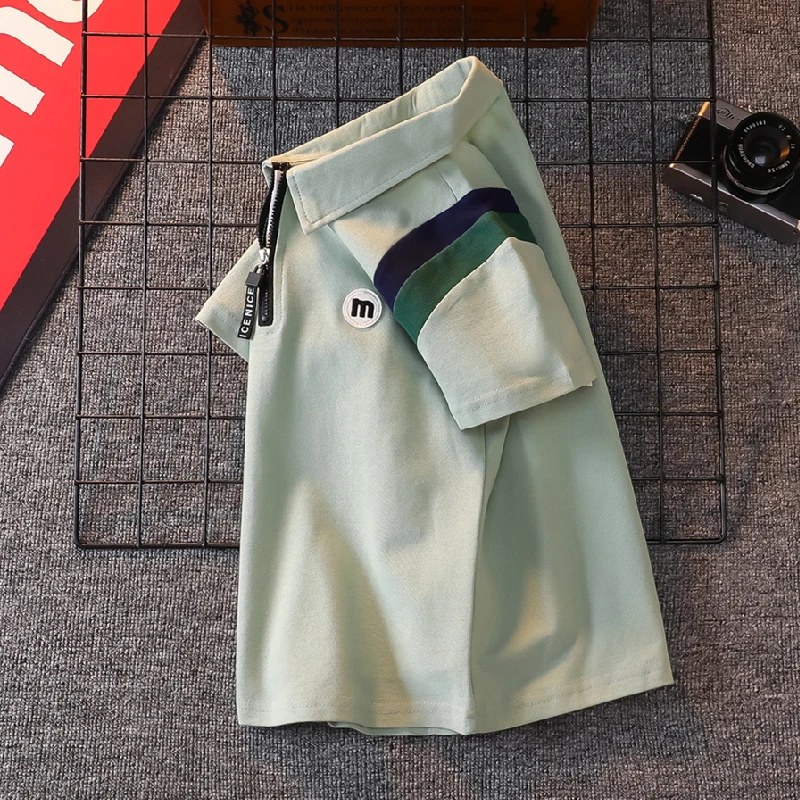 儿童t恤短袖夏装时尚新款夏季男潮流体恤男大童POLO衫童装上衣