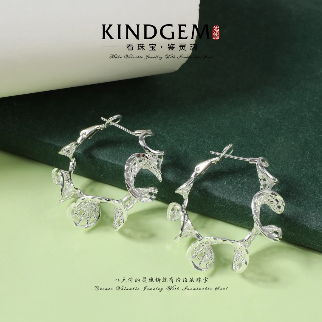 铜合金耳饰 KindGem 轻奢个性设计款气质时尚小众耳环